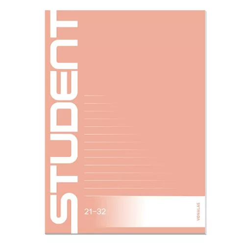 Füzet vonalas ICO Student A/5 32 lapos 21-32 4-8.osztályos