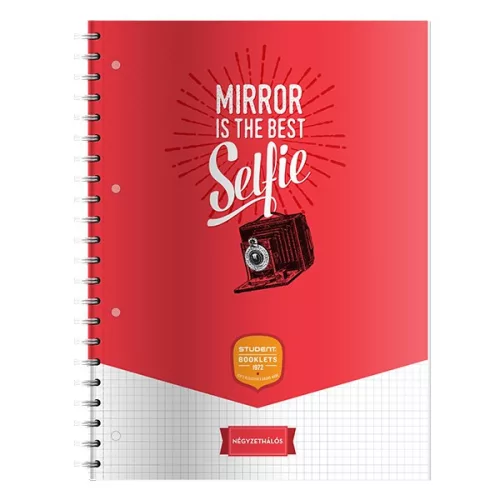 Spirálfüzet kockás ICO Student Art A/4 70 lapos