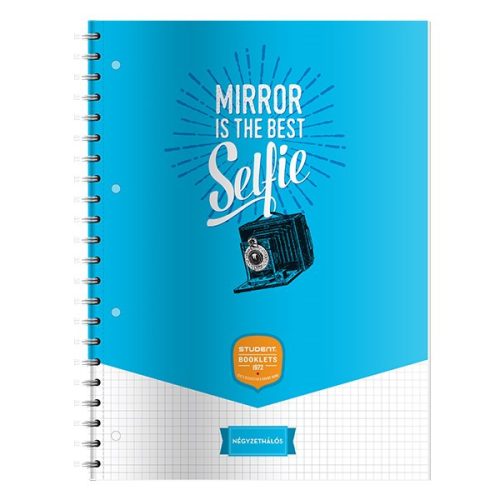 Spirálfüzet kockás ICO Student Art A/4 70 lapos