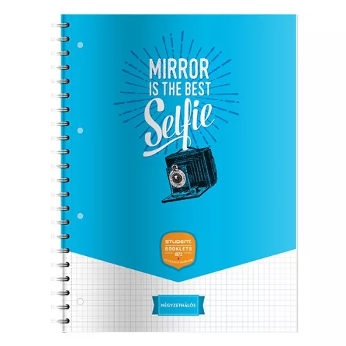 Spirálfüzet kockás ICO Student Art A/4 70 lapos