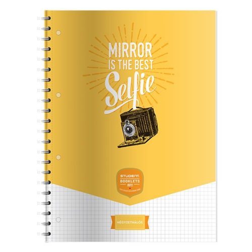 Spirálfüzet kockás ICO Student Art A/4 70 lapos