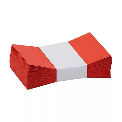 Névjegyboríték színes KASKAD enyvezett 70x105mm 28 korallpiros 50 darabos