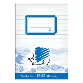 Füzet vonalas ICO Süni A/5 12-32 3.osztályos