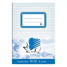 Füzet vonalas ICO Süni A/5 16-32 2.osztályos