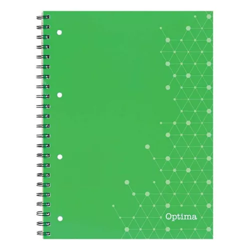 Spirálfüzet vonalas OPTIMA A/4 80 lapos perforált lyukasztott