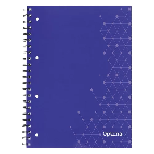 Spirálfüzet vonalas OPTIMA A/4 80 lapos perforált lyukasztott