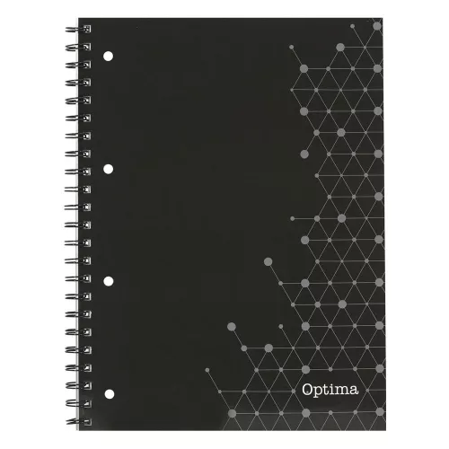 Spirálfüzet vonalas OPTIMA A/4 80 lapos perforált lyukasztott