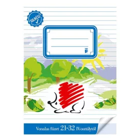   Füzet vonalas ICO Süni A/5 21-32 4-8.osztályos bekötött sulikész
