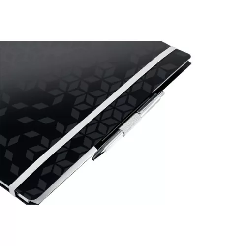 Spirálfüzet kockás LEITZ Wow Active A/4 80 lapos fekete