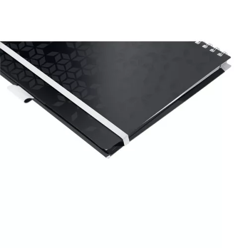 Spirálfüzet kockás LEITZ Wow Active A/4 80 lapos fekete