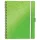 Spirálfüzet kockás LEITZ Wow Active A/4 80 lapos zöld