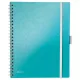 Spirálfüzet kockás LEITZ Wow Active A/4 80 lapos jégkék