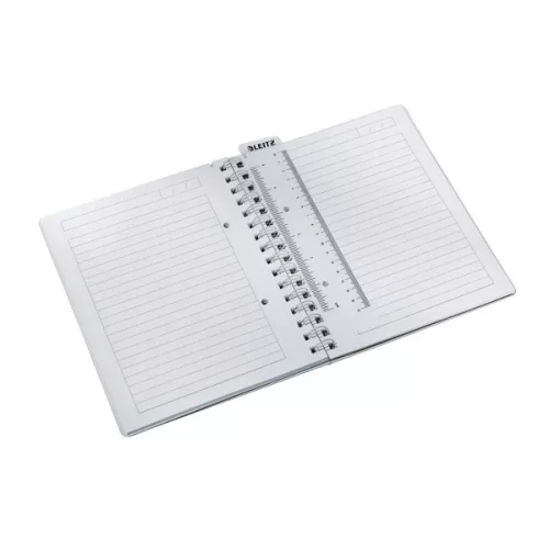 Spirálfüzet vonalas LEITZ Wow A/5 80 lapos fehér