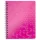 Spirálfüzet kockás LEITZ Wow A/5 80 lapos rózsaszín