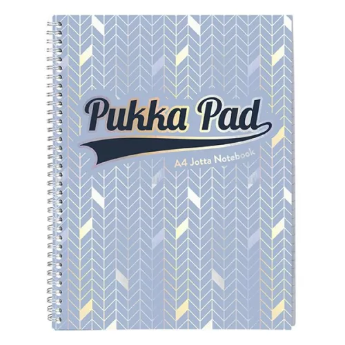 Spirálfüzet vonalas PUKKA PAD A/4 100 lapos Glee világoskék