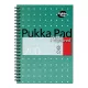 Spirálfüzet kockás PUKKA PAD A/4 200 lapos Metallic türkiz