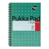 Spirálfüzet vonalas PUKKA PAD A/4 100 lapos Metallic világoskék