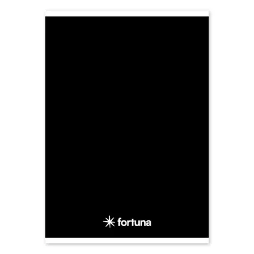 Füzet vonalas FORTUNA Monocolor A/5 32 lapos 21-32 4-8.osztályos fekete
