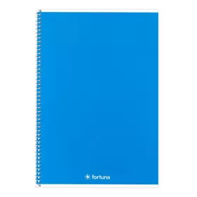   Spirálfüzet vonalas FORTUNA Monocolor A/5 70 lapos sötétkék