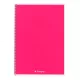 Spirálfüzet vonalas FORTUNA Monocolor A/5 70 lapos magenta