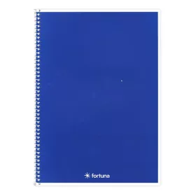 Spirálfüzet vonalas FORTUNA Monocolor A/5 70 lapos kék