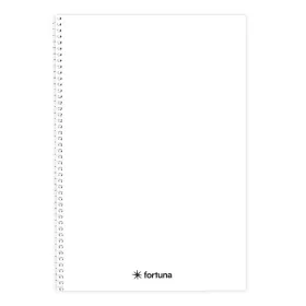 Spirálfüzet vonalas FORTUNA Monocolor A/5 70 lapos fehér