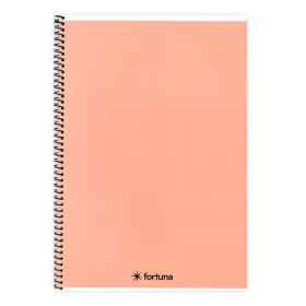   Spirálfüzet vonalas FORTUNA Monocolor A/5 70 lapos pasztell barack