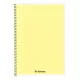 Spirálfüzet vonalas FORTUNA Monocolor A/5 70 lapos pasztell sárga