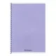 Spirálfüzet vonalas FORTUNA Monocolor A/5 70 lapos pasztell lila