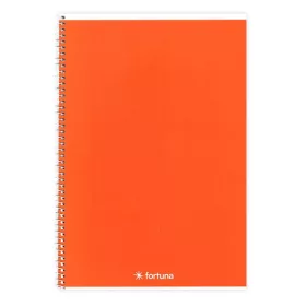   Spirálfüzet vonalas FORTUNA Monocolor A/4 70 lapos narancssárga