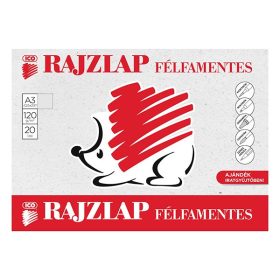 Rajzlap ICO Süni A/3 120 g félfamentes 20 lapos