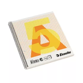   Spirálfüzet kockás ESSELTE A/5 70 lapos perforált lyukasztott