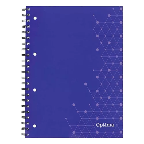 Spirálfüzet kockás OPTIMA A/5 70 lapos perforált lyukasztott