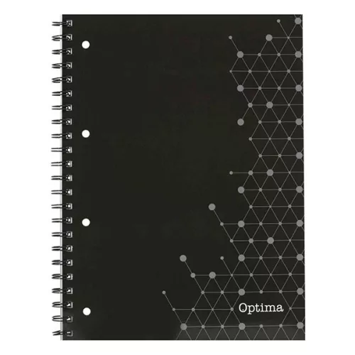 Spirálfüzet vonalas OPTIMA A/5 70 lapos perforált lyukasztott
