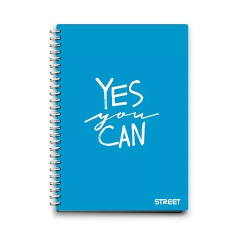 Spirálfüzet vonalas STREET A/4 70 lapos PP Neon