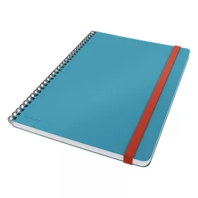   Spirálfüzet kockás LEITZ B/5 80 lapos Cosy Soft Touch keményfedeles nyugodtkék