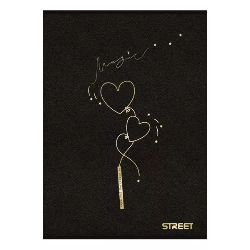 Füzet sima STREET A/4 54 lapos Black&Gold