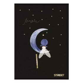 Füzet sima STREET A/5 54 lapos Black&Gold