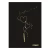 Füzet sima STREET A/5 54 lapos Black&Gold