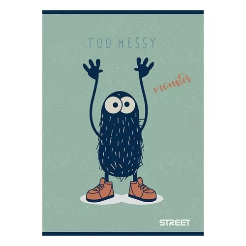Füzet vonalas STREET A/5 54 lapos Monsters