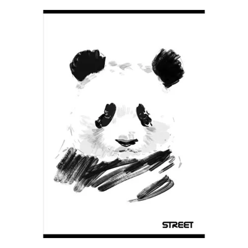 Füzet vonalas STREET A/5 54 lapos Black&white margóval