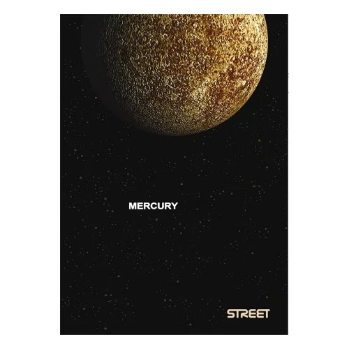 Füzet sima STREET A/4 54 lapos Planets