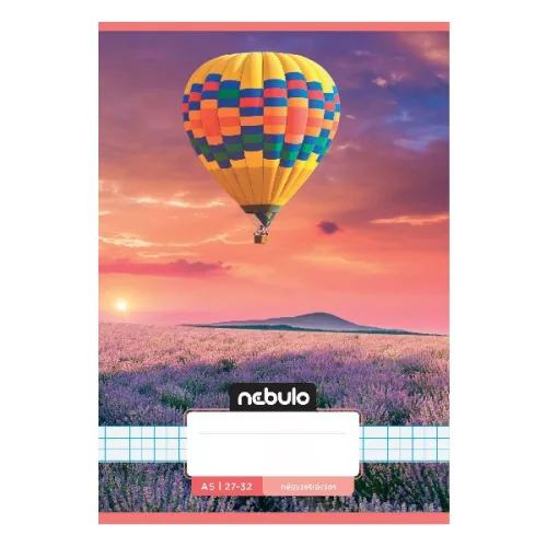Füzet kockás NEBULO A/5 32 lapos 27-32 Cuki 16 darabos