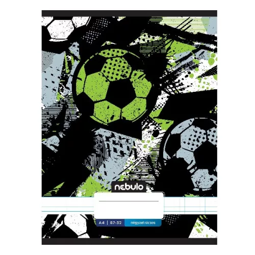 Füzet kockás NEBULO A/4 32 lapos 87-32 Xtreme 12 darabos