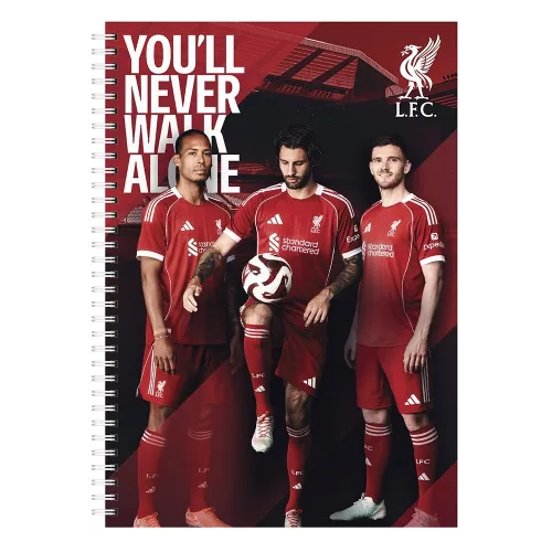 Spirálfüzet kockás LIVERPOOL A/4 70 lapos