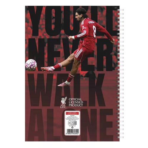 Spirálfüzet kockás LIVERPOOL A/4 70 lapos