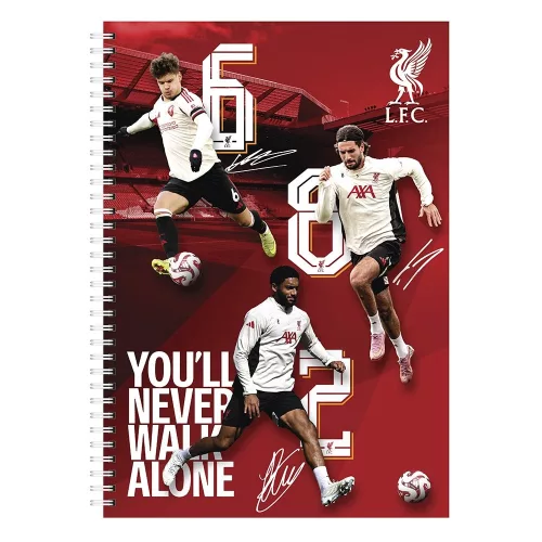 Spirálfüzet kockás LIVERPOOL A/4 70 lapos