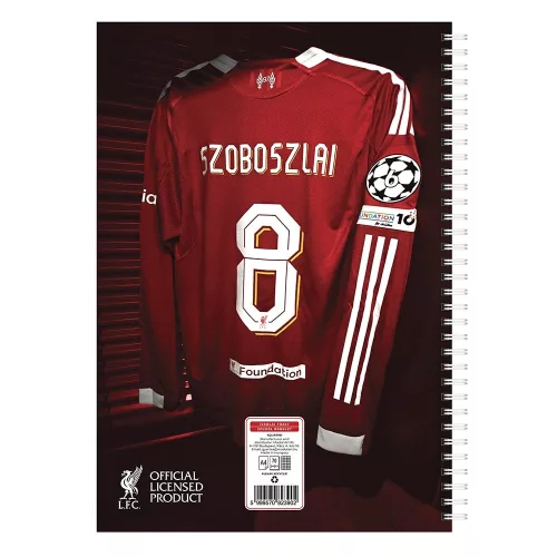 Spirálfüzet kockás LIVERPOOL A/4 70 lapos