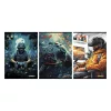 Füzet vonalas STREET A/4 54 lapos Gaming margóval