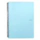 Spirálfüzet vonalas PASTELINI A/4 60 lapos kék
